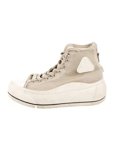 Pre-owned R13 Canvas Sneakers In Neutral