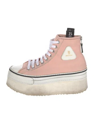 Pre-owned R13 Canvas Sneakers In Pink