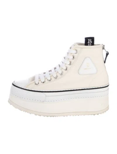 Pre-owned R13 Canvas Sneakers In White