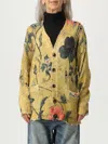 R13 Boyfriend Cardigan In Yellow
