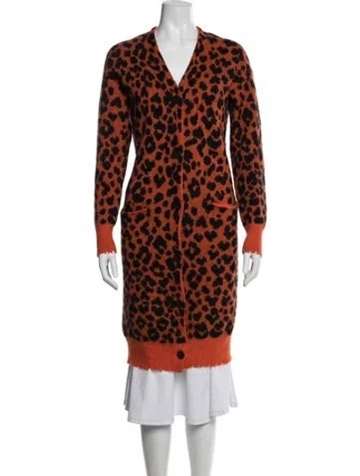 Pre-owned R13 Cashmere Animal Print Sweater In Multi