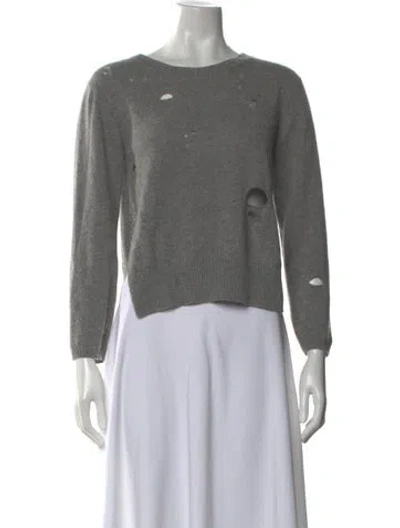Pre-owned R13 Cashmere Bateau Neckline Sweater In Gray