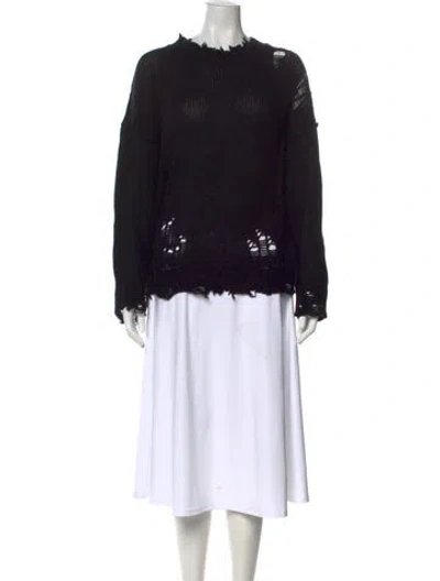 Pre-owned R13 Cashmere Crew Neck Sweater In Black