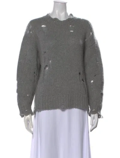 Pre-owned R13 Cashmere Crew Neck Sweater In Gray