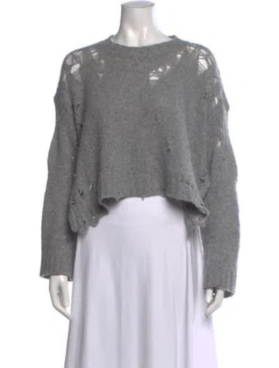 Pre-owned R13 Cashmere Crew Neck Sweater In Gray