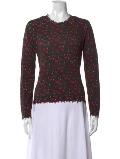 Pre-owned R13 Cashmere Graphic Print Sweater W/ Tags In Multicolor
