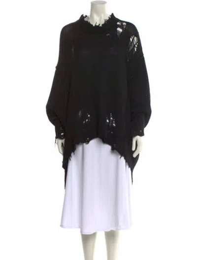 Pre-owned R13 Cashmere Mock Neck Sweater In Black