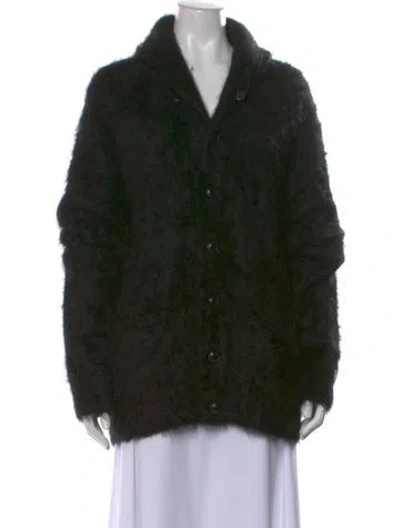 Pre-owned R13 Cashmere Open Front Sweater In Black