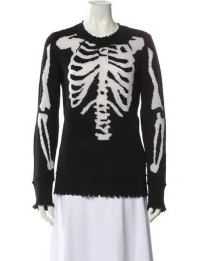 Pre-owned R13 Cashmere Patterned Sweater In Black