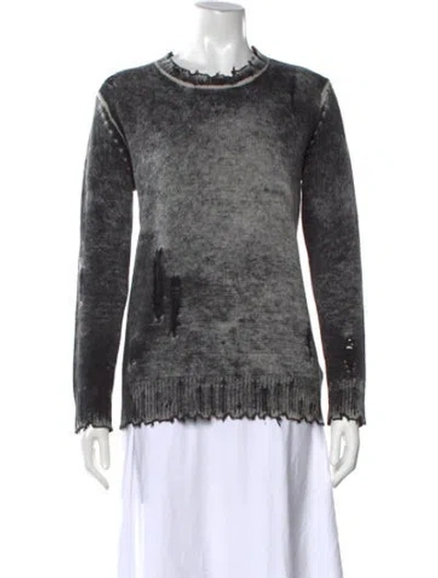 Pre-owned R13 Cashmere Patterned Sweater In Black