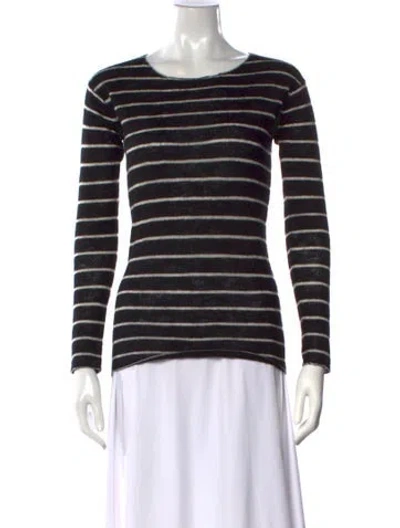 Pre-owned R13 Cashmere Striped Sweater In Black