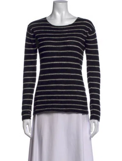 Pre-owned R13 Cashmere Striped Sweater In Black