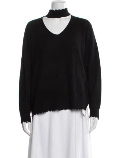 Pre-owned R13 Cashmere V-neck Sweater In Black