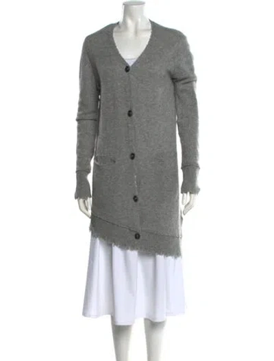 Pre-owned R13 Cashmere V-neck Sweater In Gray