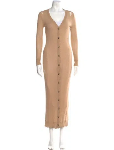 Pre-owned R13 Cashmere V-neck Sweater In Neutral
