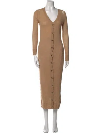 Pre-owned R13 Cashmere V-neck Sweater In Neutral