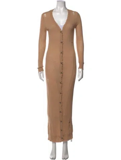 Pre-owned R13 Cashmere V-neck Sweater In Neutrals
