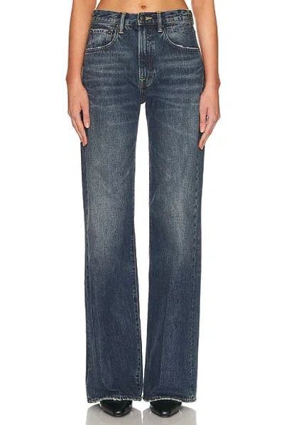 R13 Charlotte Flare Leg In Blue