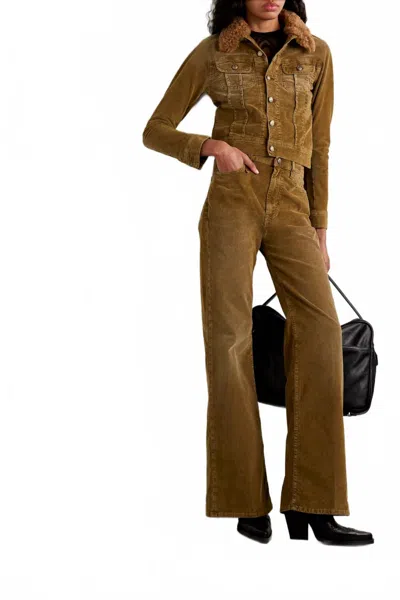 R13 Charlotte High Rise Jean In Golden Brown