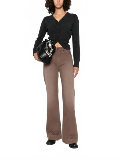 R13 Charlotte Jean In Clean Umber Stretch In Multi