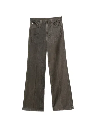 R13 Charlotte Sateen-finish Jeans In Gray