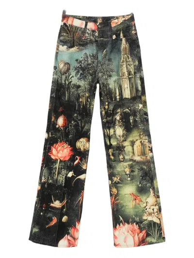 R13 Charlotte Straight-leg Trousers In Multi