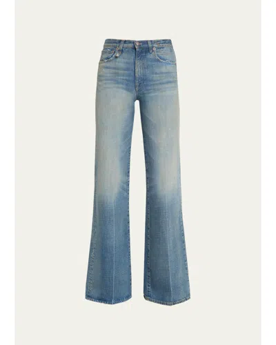 R13 Charlotte Wide-leg Jeans In Blue