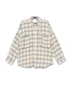 R13 Plaid Shirt In White