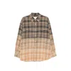 R13 Check-pattern Shirt In Multi