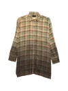 R13 Check-print Distressed-effect Shirt In Multi