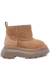 R13 Chunky Shearling Boots Light Brown In Brown