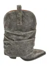 R13 Sleeve Cowboy Boot In Black