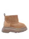R13 Chunky Shearling Boots Light Brown In Brown