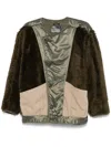 R13 Faux-fur Jacket In Grün