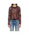 R13 Collared Long-sleeved Denim Jacket In Multi