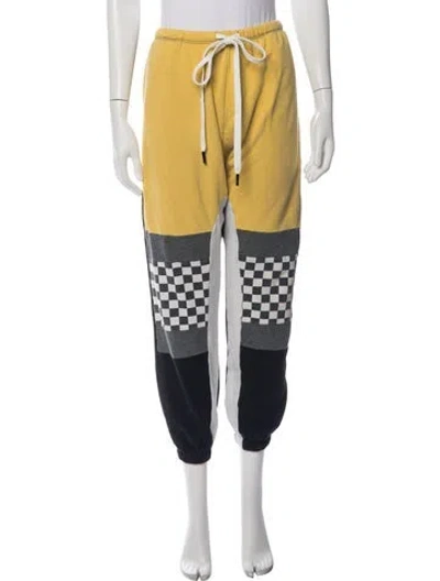 Pre-owned R13 Colorblock Pattern Sweatpants In Yellow