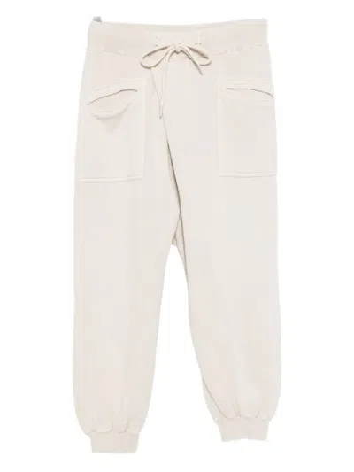 R13 Cotton-blended Trousers In White