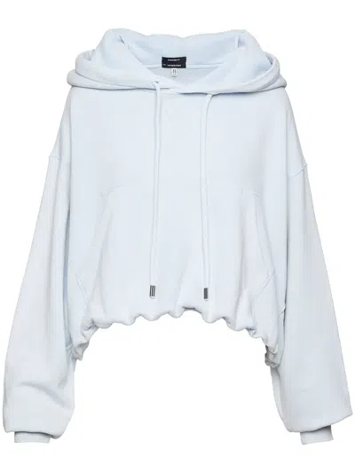 R13 Cotton Hoodie In Blue
