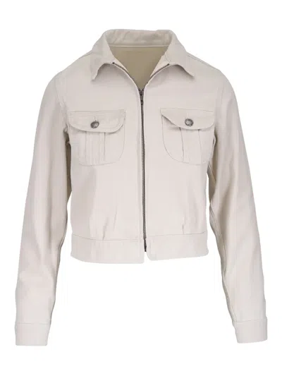 R13 Cotton Jacket In White