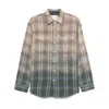 R13 Plaid Shirt Bleached