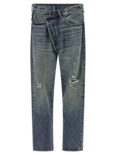 R13 'crossover' Jeans In Blue