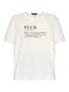 R13 Fuck Relaxed T Clothing In White