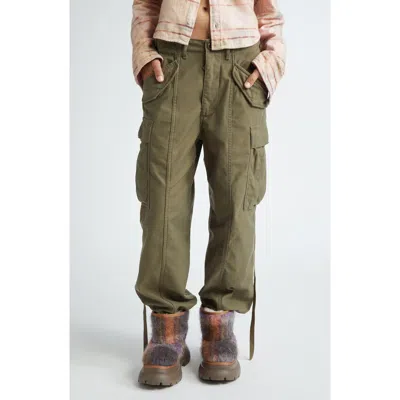 R13 R13 COTTON TWILL PARACHUTE CARGO PANTS
