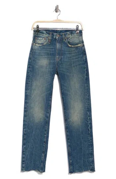 R13 Courtney Slim Leg Jeans In Blue