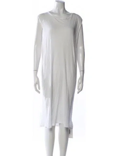 Pre-owned R13 Cowl Neck Knee-length Dress In White