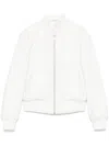 R13 Cracked-effect Jacket In White