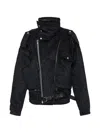 R13 Crackled-effect Belted Jacket In Multi