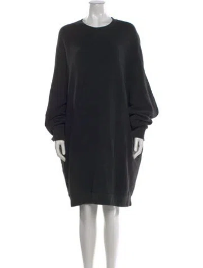 Pre-owned R13 Crew Neck Knee-length Dress In Black
