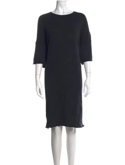 Pre-owned R13 Crew Neck Knee-length Dress In Black
