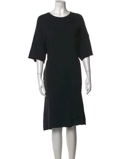 Pre-owned R13 Crew Neck Knee-length Dress In Black